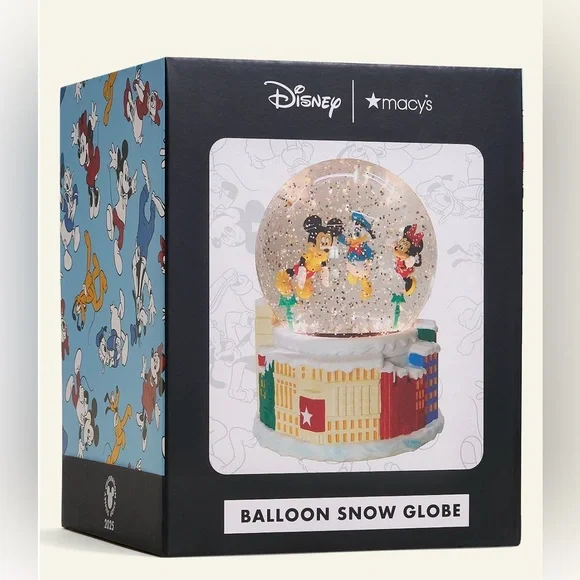 Limited Edition Disney Balloon LED Snow Globe- Mickey, Donald, & Minnie NIB - Picture 5 of 7